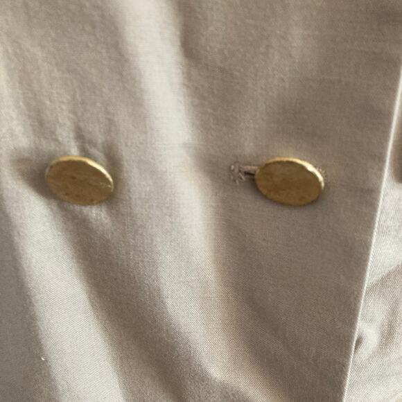 Vintage Albert Nipon Skirt Suit Womens Size 10 Light Brown Double Breasted - Picture 8 of 14